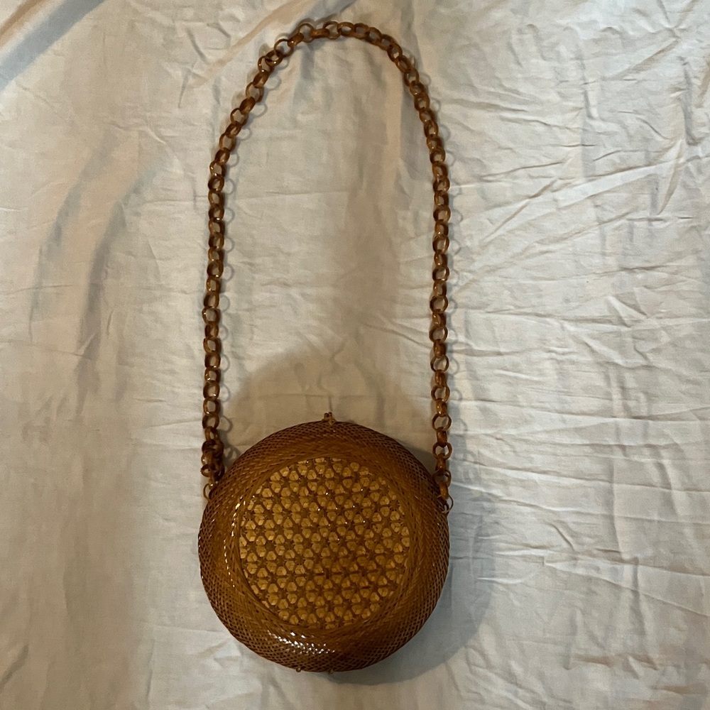 Brown vintage basket Bag